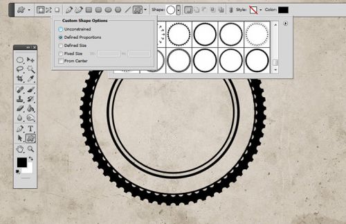 آموزش ایجاد افکت مهرلاستیکی در فتوشاپ
